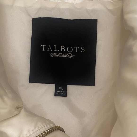 Talbots Ivory Quilted Vest - Picture 2 of 3
